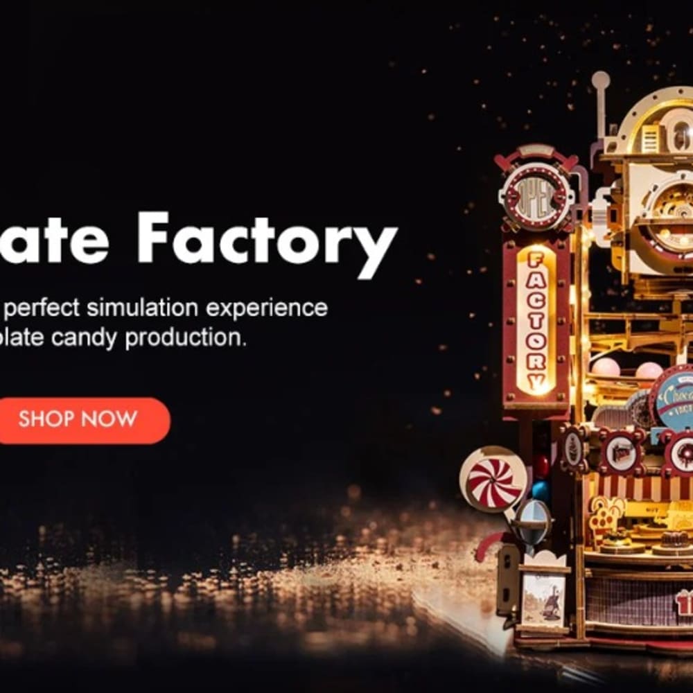 Robotime ROKR Marble Chocolate Factory 3D Puzzle